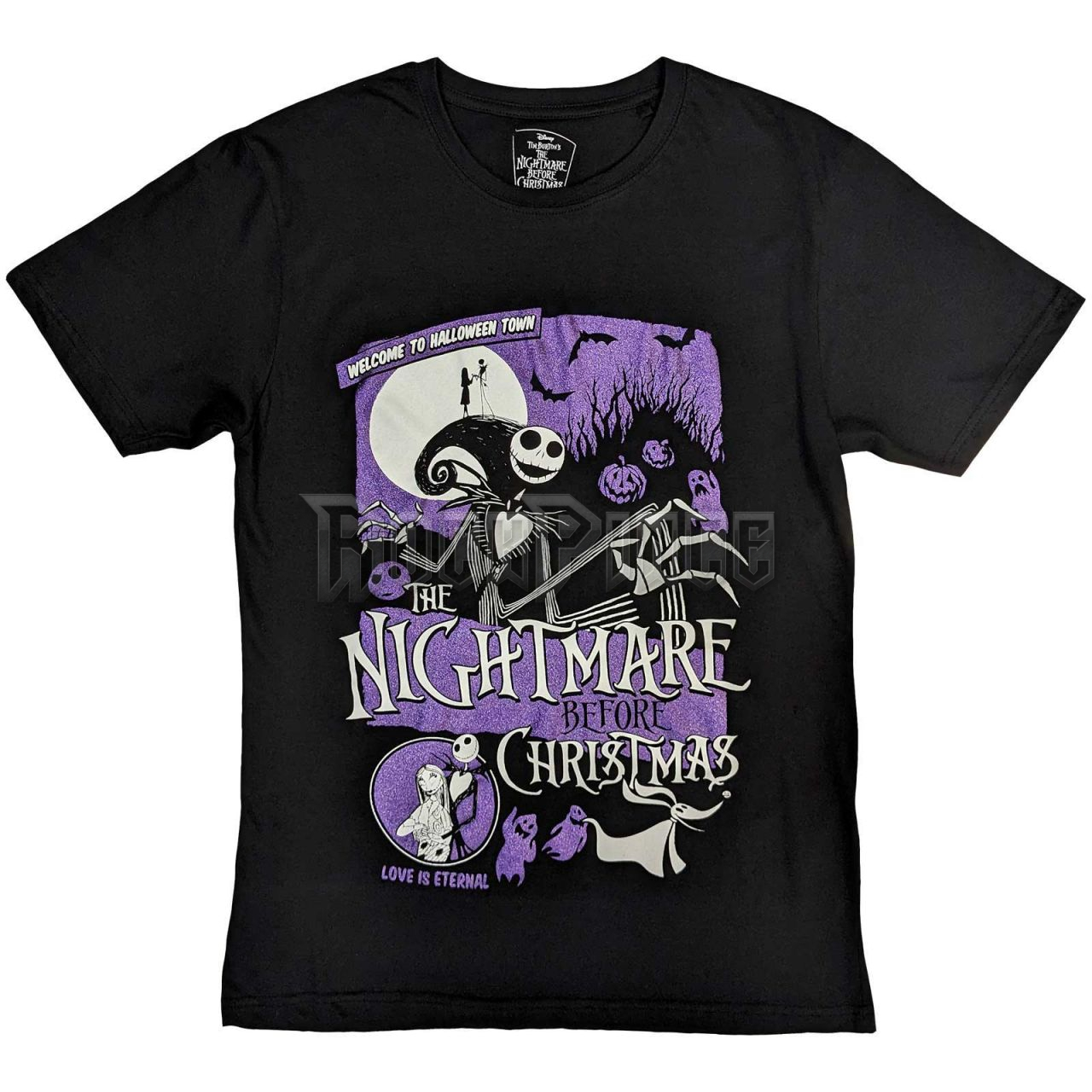 Disney: The Nightmare Before Christmas Welcome To Halloween Town - unisex póló - TNBCTS49MB