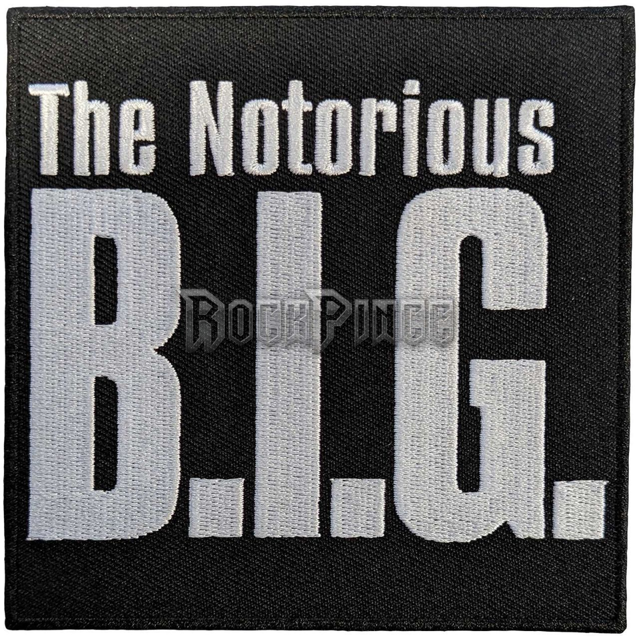 Biggie Smalls - The Notorious - kisfelvarró - BIGPAT01