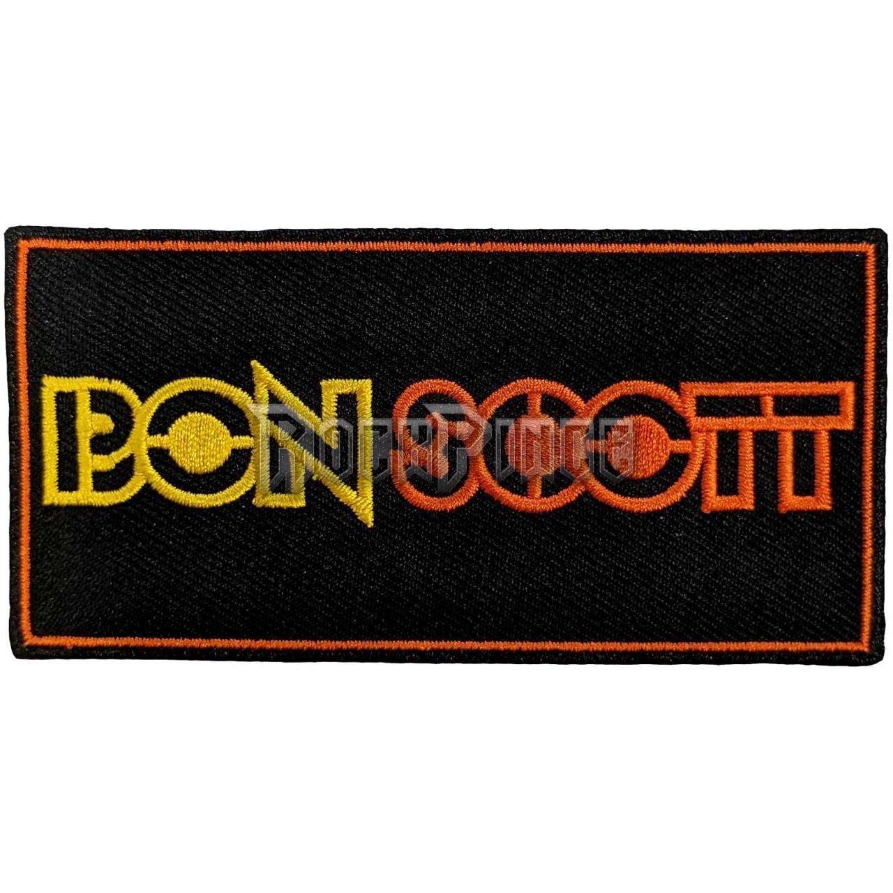 Bon Scott - Logo - kisfelvarró - BONPAT01