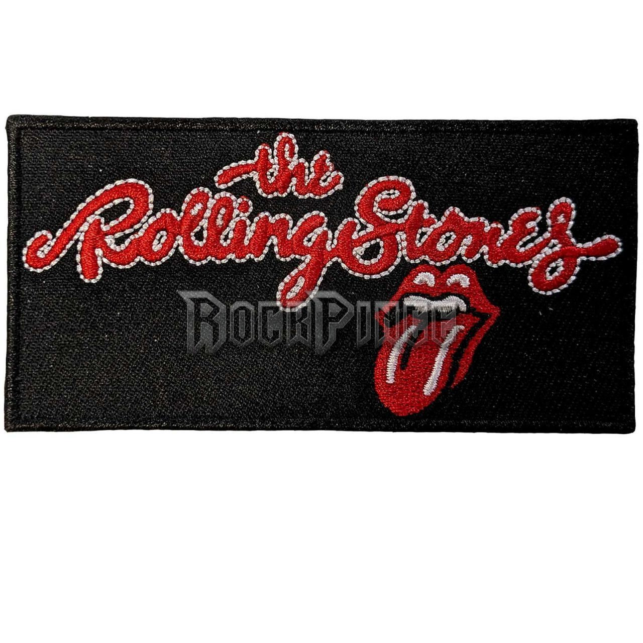 The Rolling Stones - Script Logo - kisfelvarró - RSPAT24