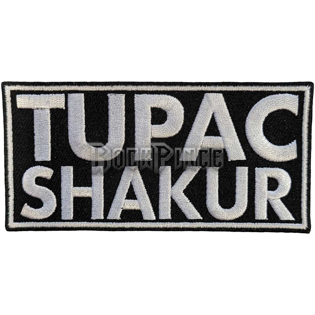 Tupac - Text Logo - kisfelvarró - 2PACPAT06