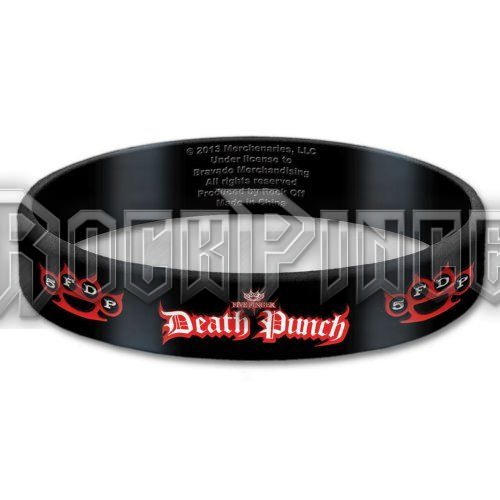 Five Finger Death Punch - Logo - szilikon karkötő - FFDPGUM01