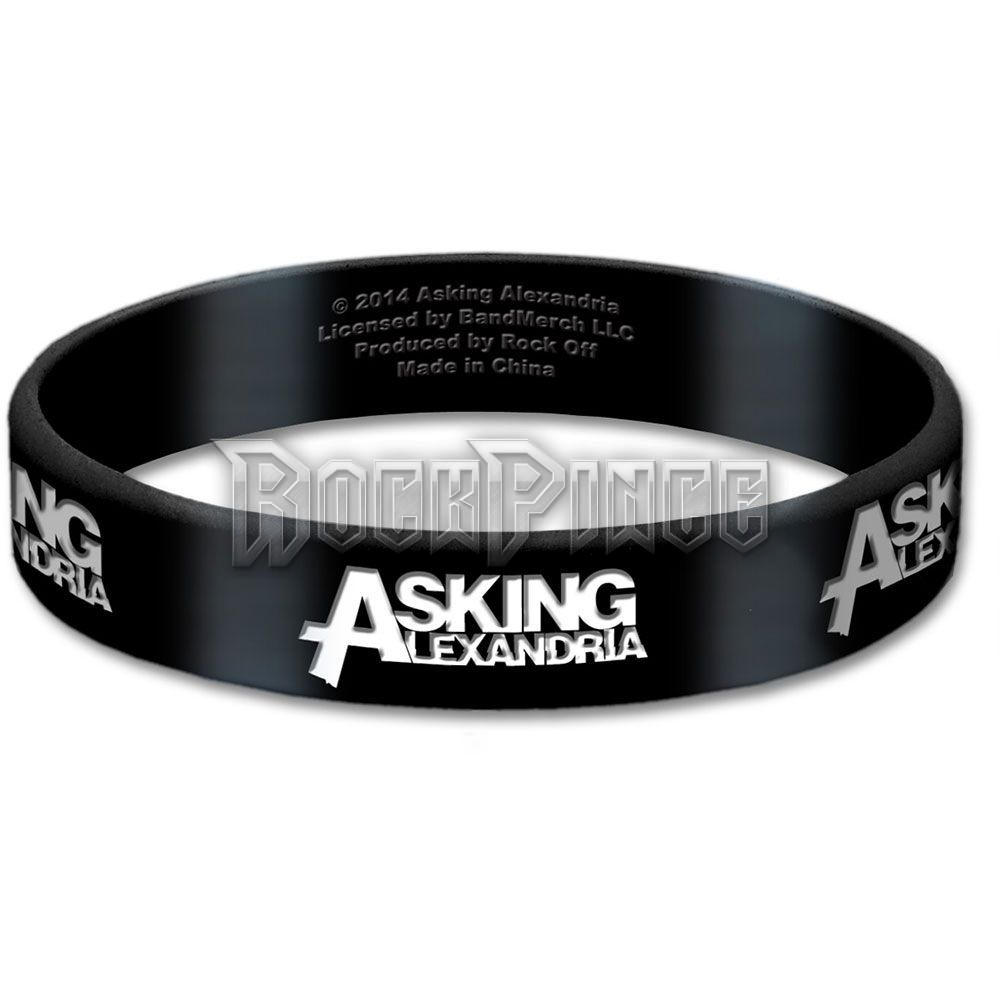 Asking Alexandria - Logo - szilikon karkötő - ASKGUM01
