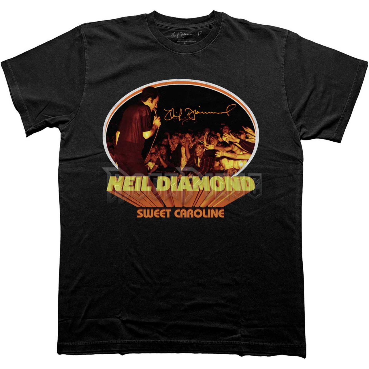 Neil Diamond - Sweet Caroline Oval - unisex póló - NDTS01MB