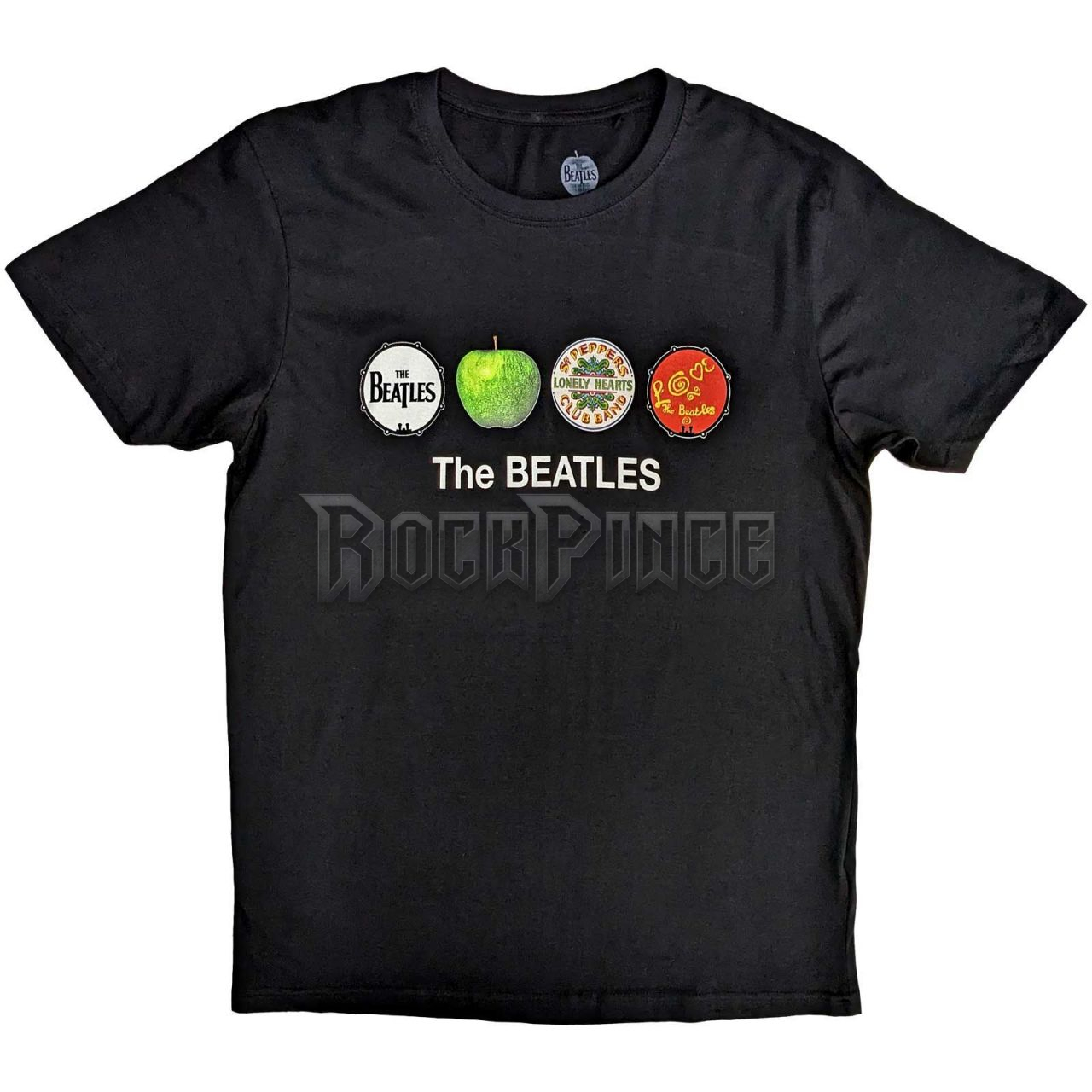 The Beatles - Apple & Drums - unisex póló - BEATTEE571MB