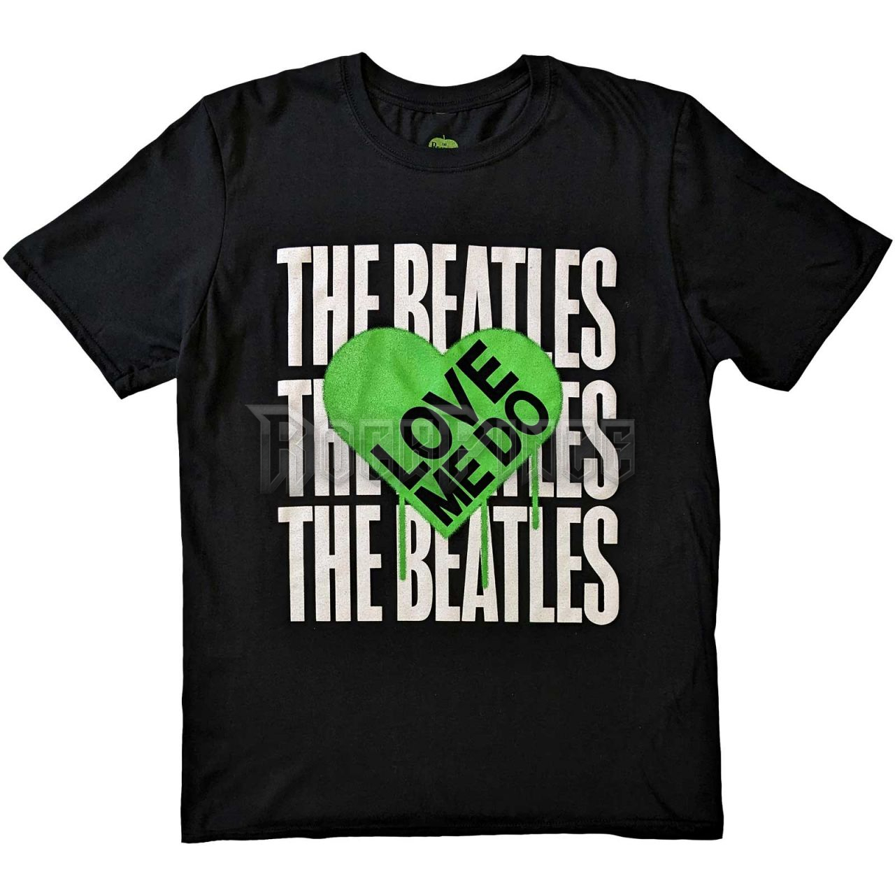 The Beatles - Love Me Do Graffiti Heart - unisex póló - BEATTEE532MB