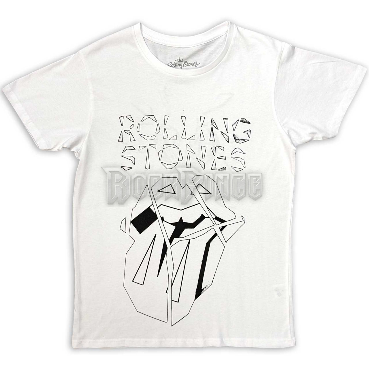 The Rolling Stones - Hackney Diamonds Diamond Tongue Outline - unisex póló - RSTS238MW