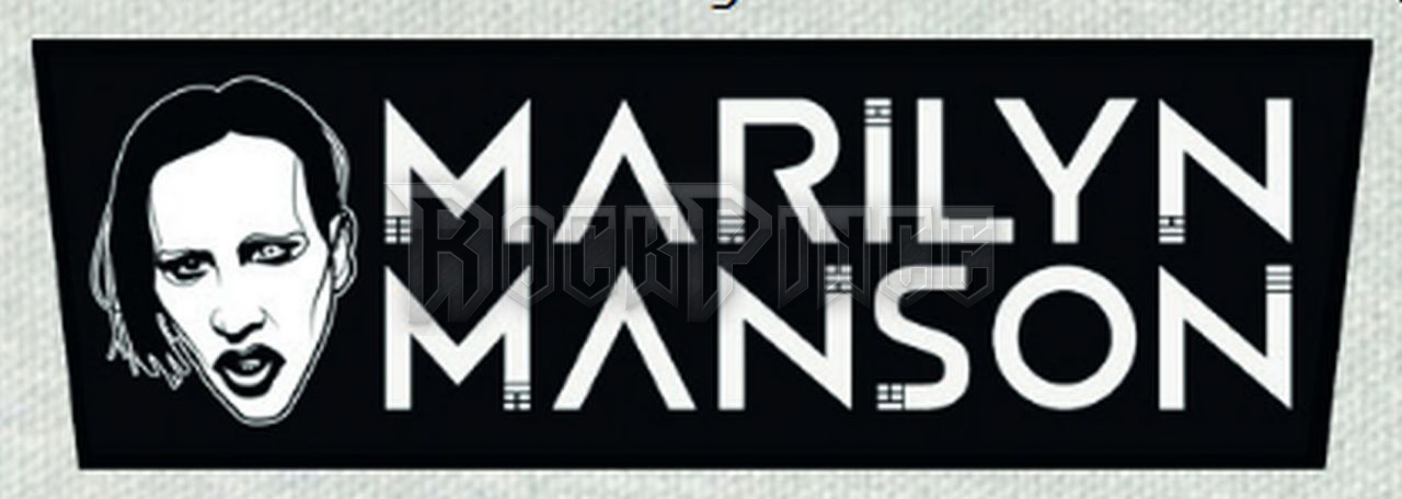 MARILYN MANSON - Superstrip Back Patch - HÁTFELVARRÓ - 27 x 8,5 cm