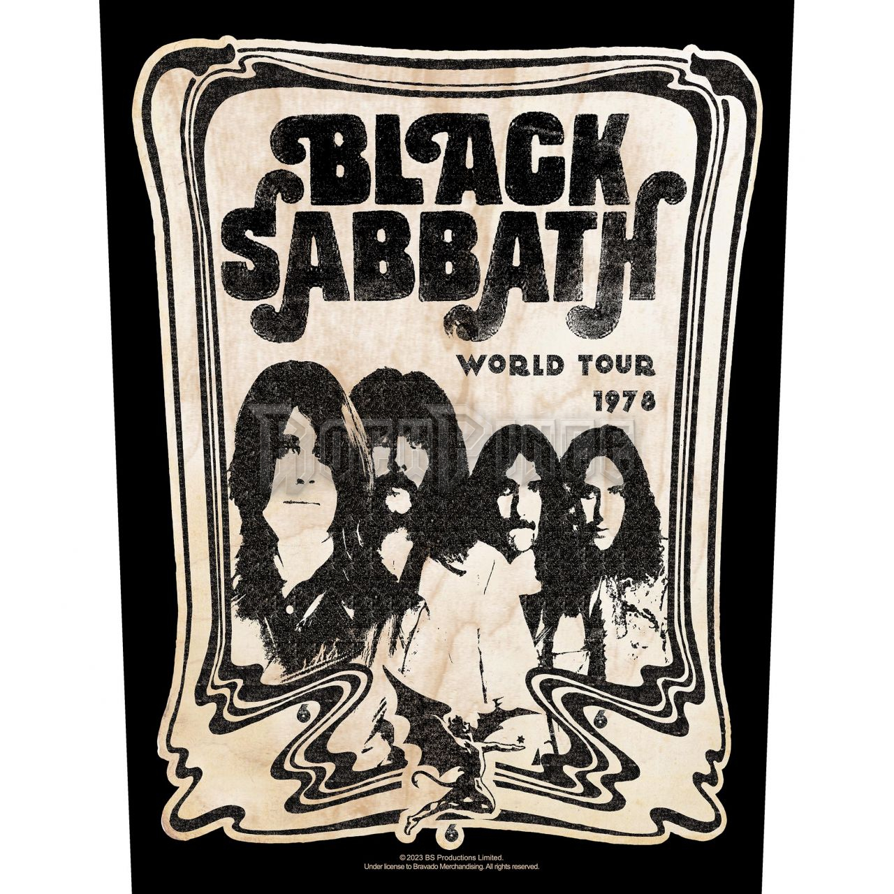BLACK SABBATH - WORLD TOUR 1978 - hátfelvarró - BP1258