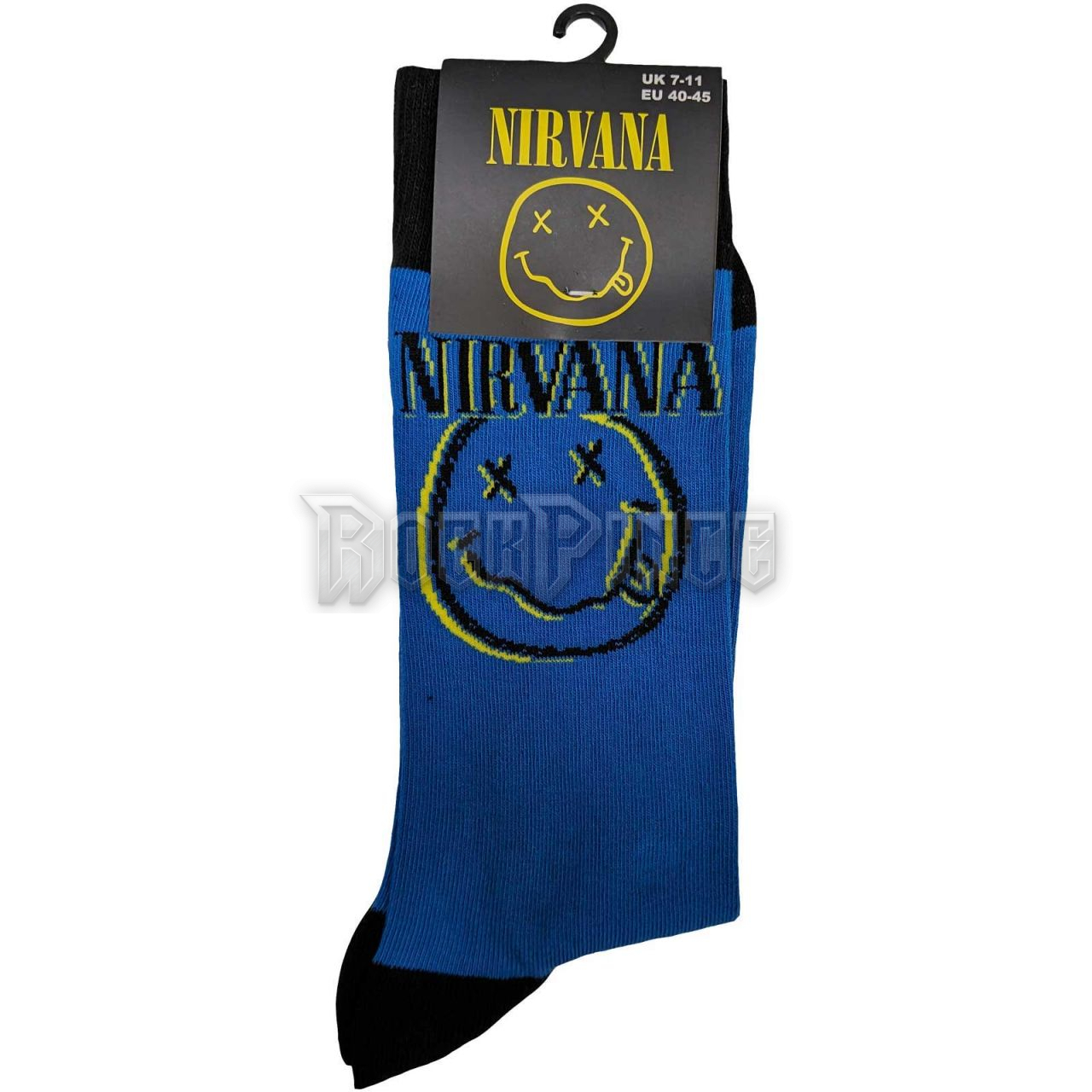 Nirvana - Inverse Happy Face - unisex bokazokni (egy méret: 40-45) - NIRVSCK05MBL
