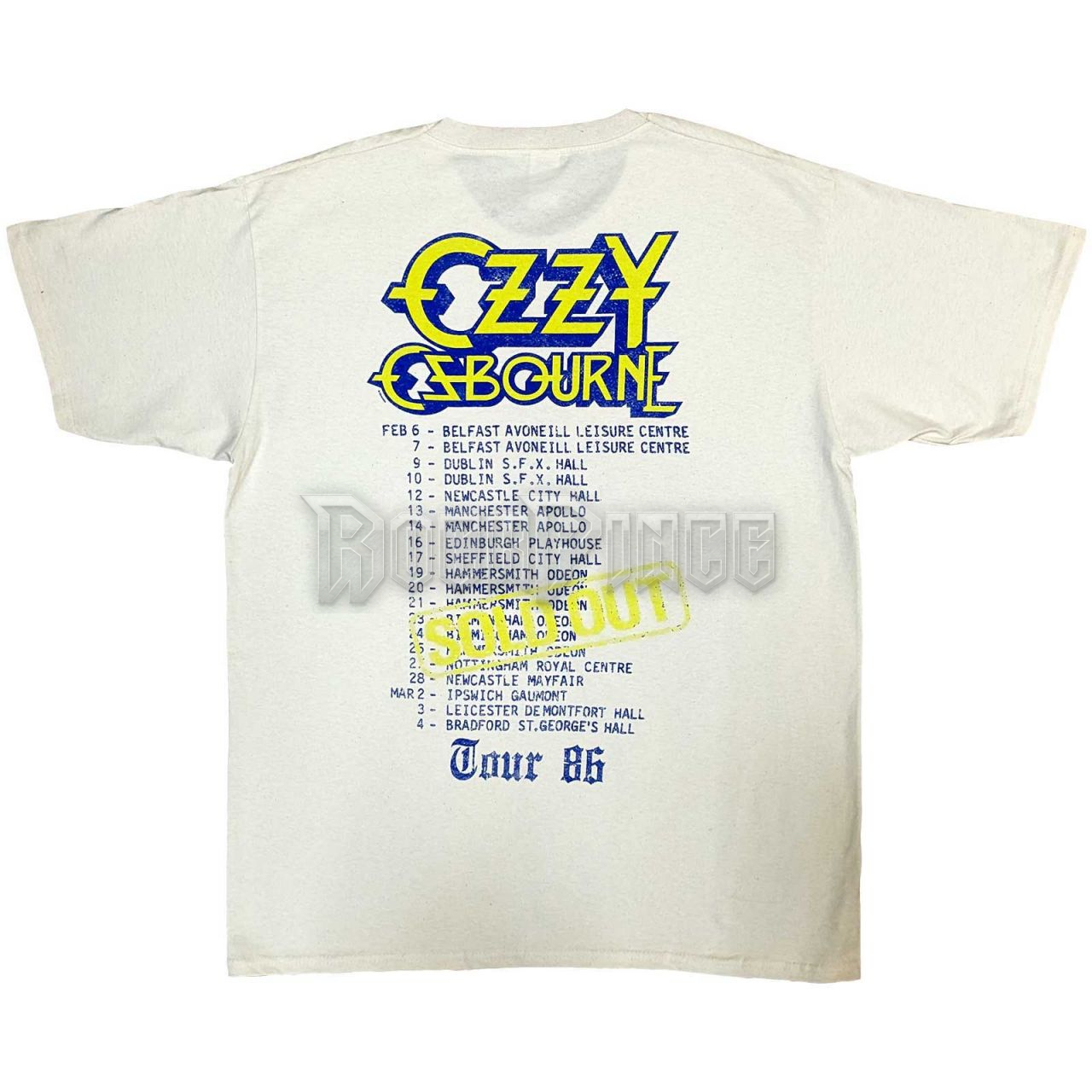 Ozzy Osbourne - The Ultimate Sin Tour '86 - unisex póló - OZZTS36MNAT