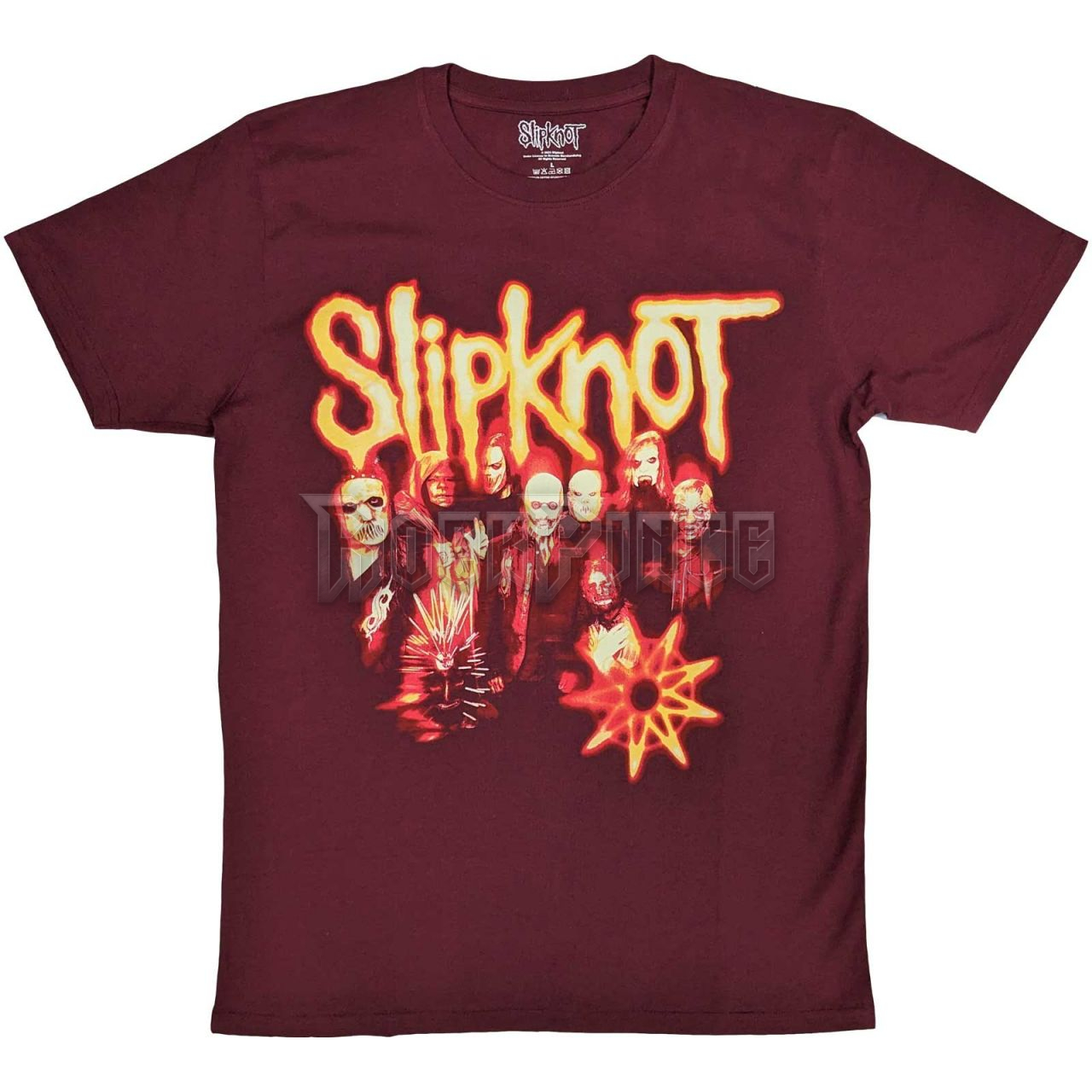 Slipknot - The End So Far Group Photo Tribal S Nonogram - unisex póló - SKTS116MM