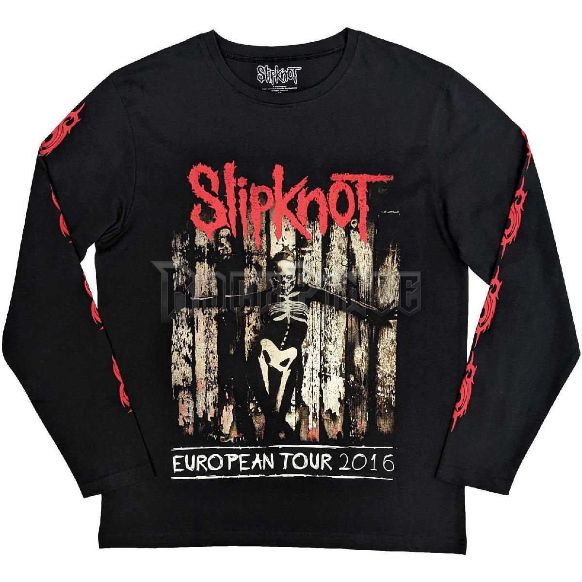 Slipknot - Skeleton Flag- unisex hosszú ujjú póló - SKLST143MB