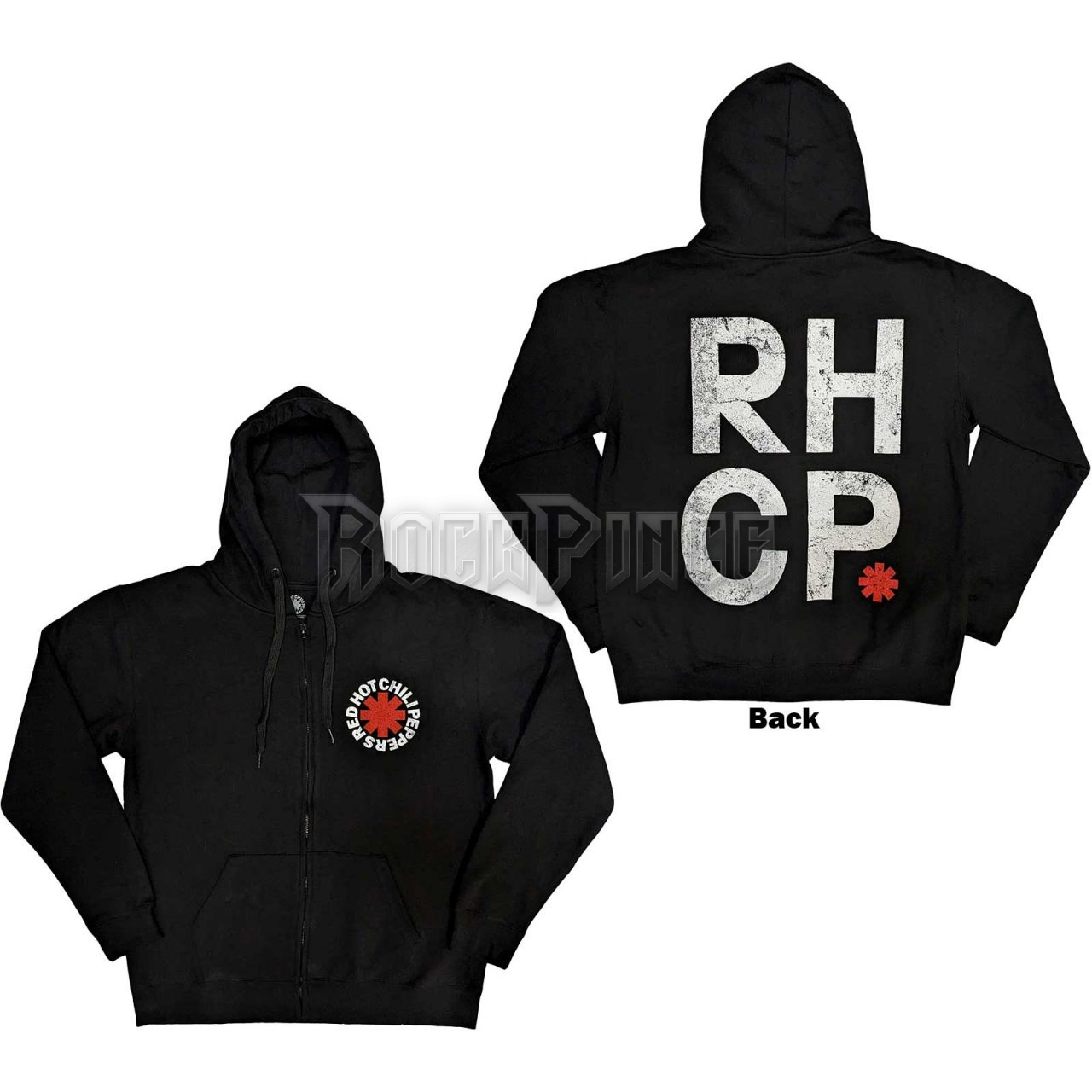 Red Hot Chili Peppers - Red Asterisk - unisex cipzáras kapucnis pulóver - RHCPZHD22MB