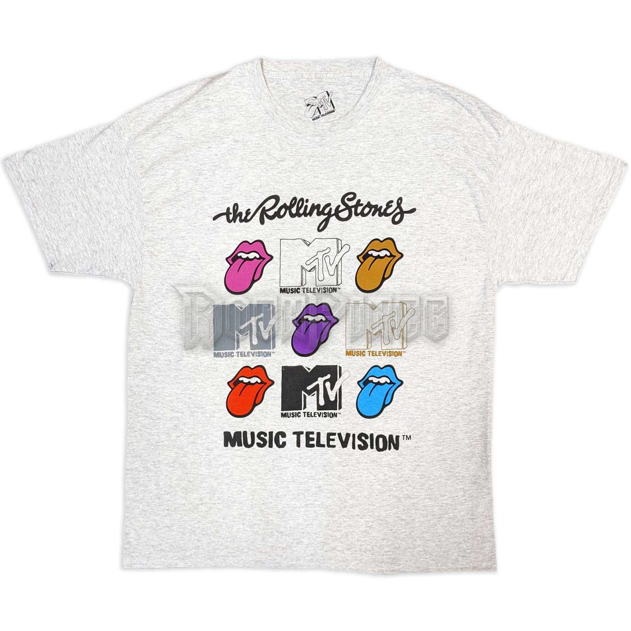 MTV - Rolling Stones Logo Grids - unisex póló - MTVTS05MG