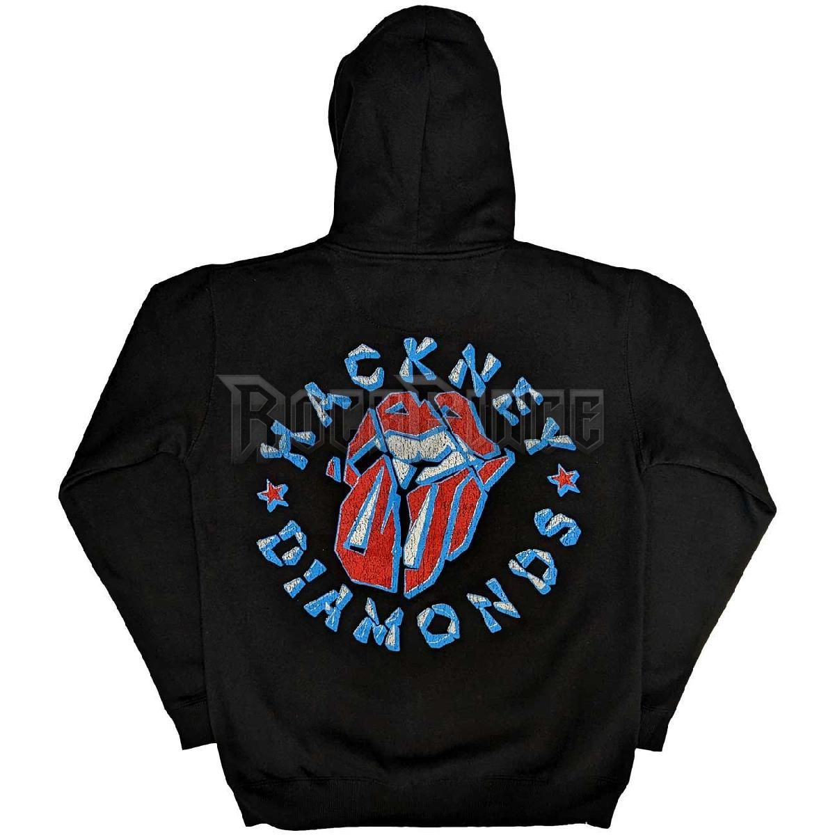 The Rolling Stones - Hackney Diamonds Stars - unisex cipzáras kapucnis pulóver - RSZHD254MB