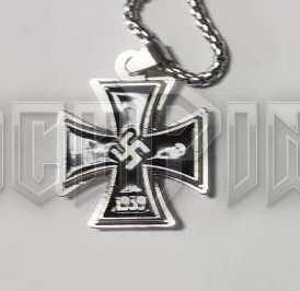 Black Iron Cross Swastika 1939 - acél medál