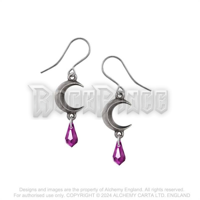Alchemy - Tears of the Moon - Amethyst - fülbevaló E477A